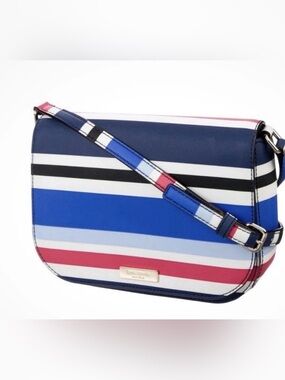 Kate Spade New York Laurel Way Large Carsen Red & Blue Crossbody Wristlet Set